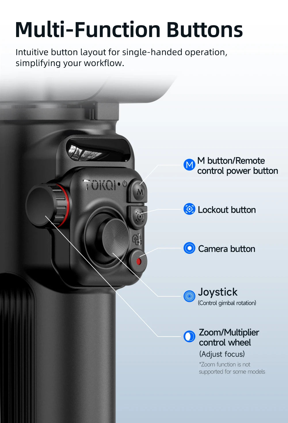 M02 New 3-Axis Handheld Gimbal Stabilizer for Smartphone with Wireless Remote for iPhone Android Phone Face Tracking Tiktok Vlog